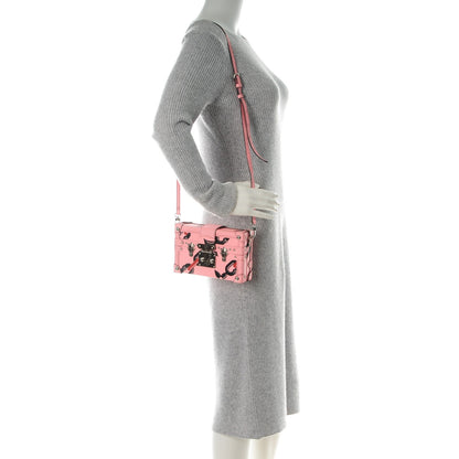 Louis Vuitton Epi Chain Flower Petite Malle Pink 2 of 10