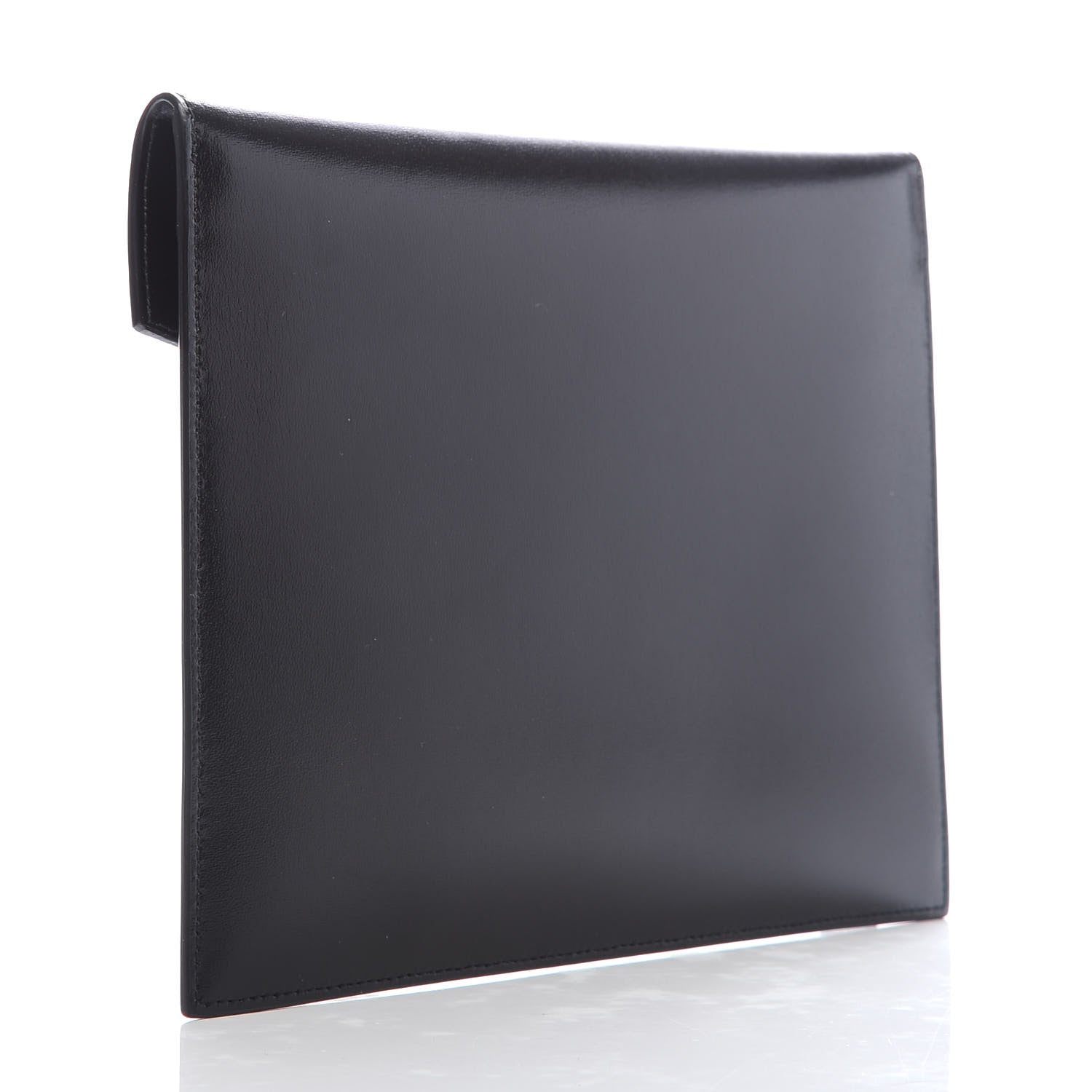 Saint Laurent Smooth Shiny Calfskin Monogram Uptown Baby Pouch Black 3 of 7