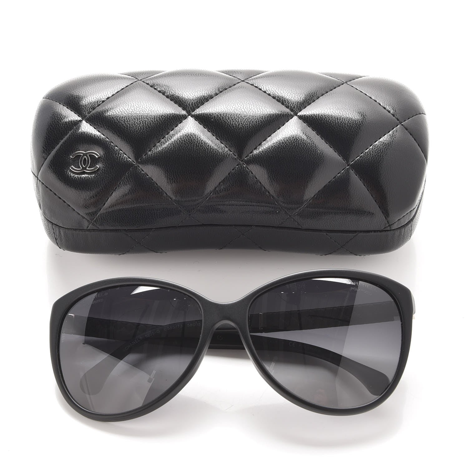 Chanel Quilted CC Sunglasses 5225-Q Black 9 of 9