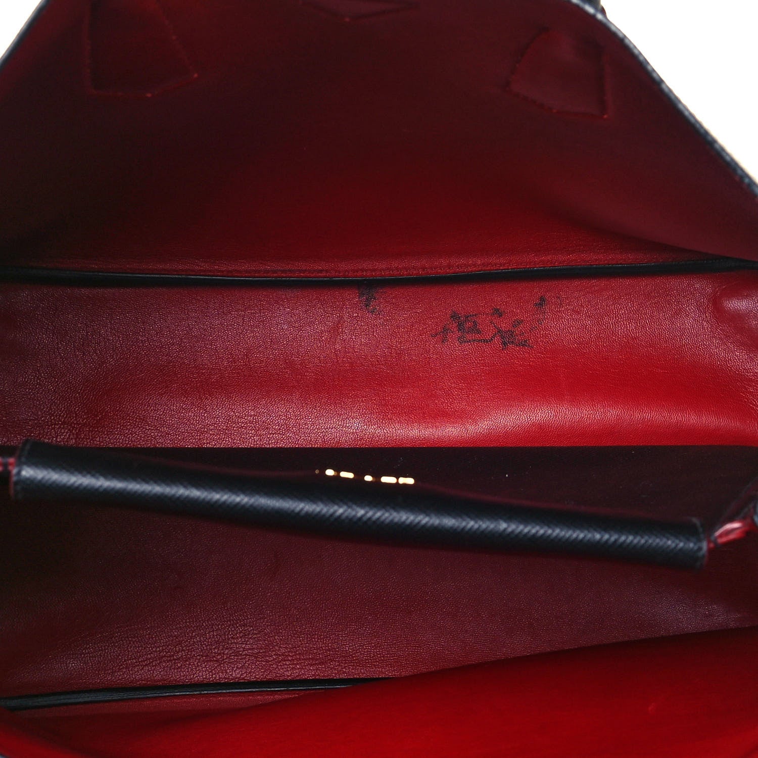 Prada Saffiano Cuir Large Double Bag Black Fuoco 5 of 15