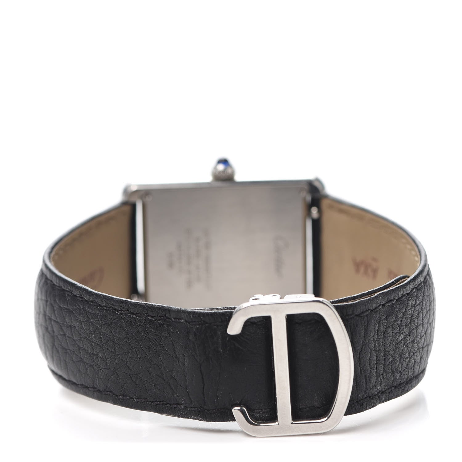 Cartier Stainless Steel Calfskin 27mm Tank Solo Quartz Watch 3 of 5