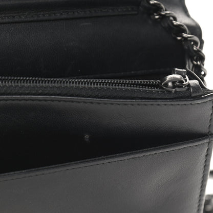 Chanel Lambskin Boy Wallet on Chain WOC So Black 17 of 17