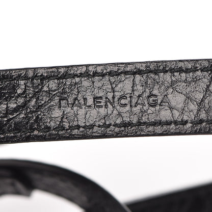 Balenciaga Agneau Giant 12 Silver Hardware Triple Tour Bracelet S Black 4 of 6