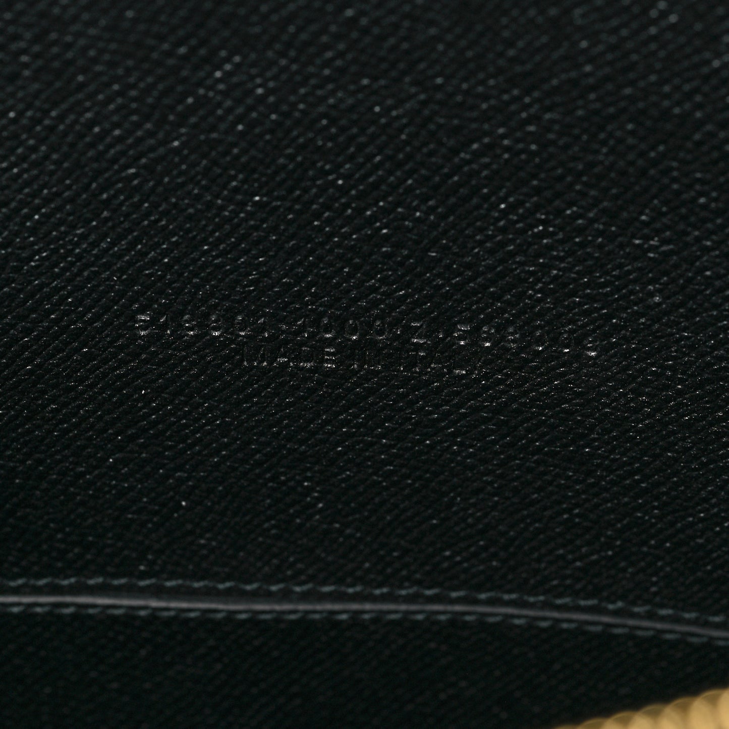 Signature Grained Calfskin Logo M Ville Top Handle Bag Black