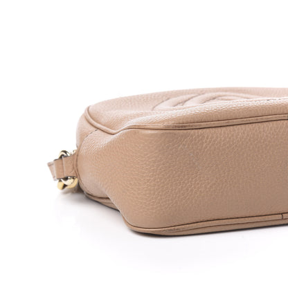 Gucci Pebbled Calfskin Small Soho Disco Bag Rose Beige 8 of 10