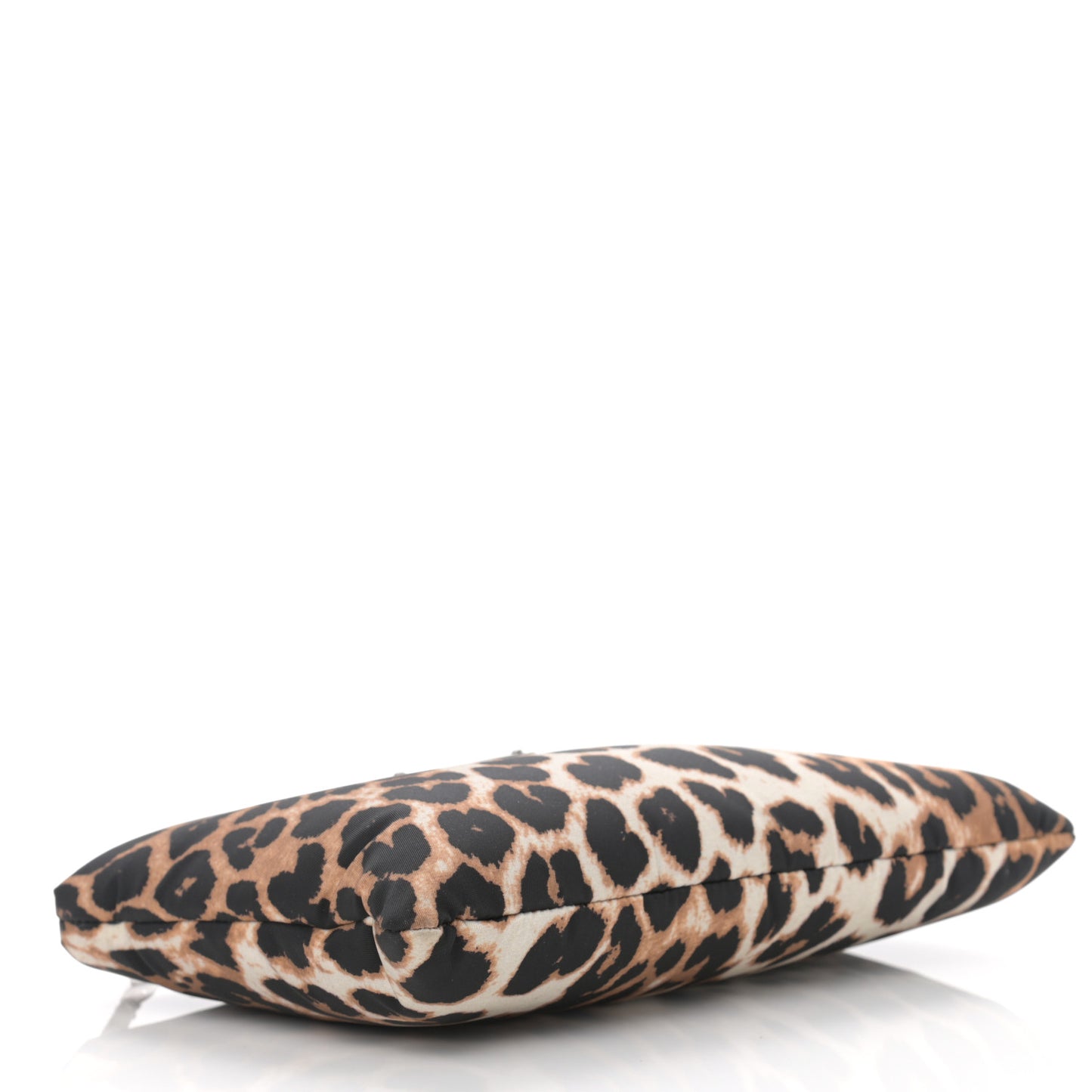 Tessuto Soft Nylon Leopard Print Crossbody Avorio