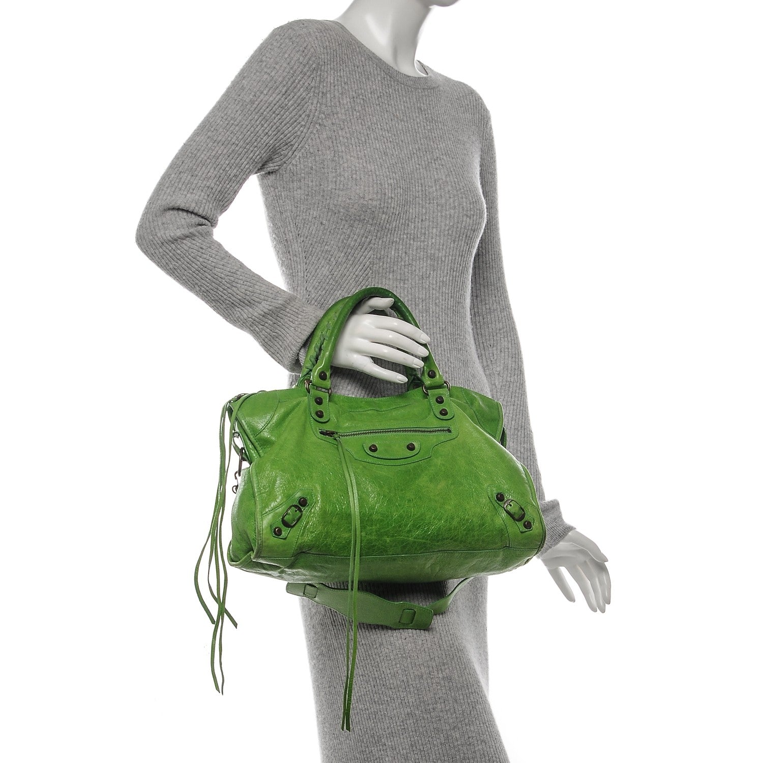 Balenciaga Chevre Classic Hardware City Apple Green 2 of 10