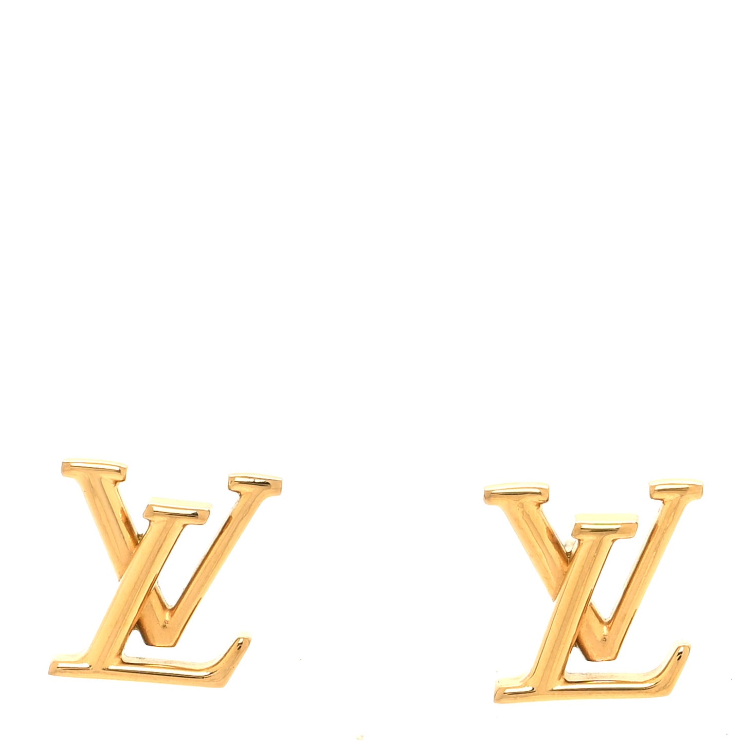 Metal LV Iconic Earrings Gold