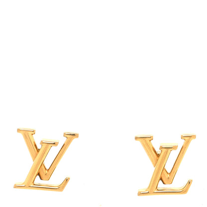 Louis Vuitton Metal LV Iconic Earrings Gold 1 of 6
