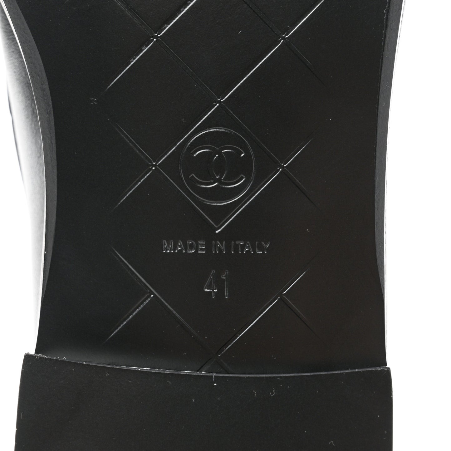 Lambskin Quilted CC Turnlock Loafers 41 Black
