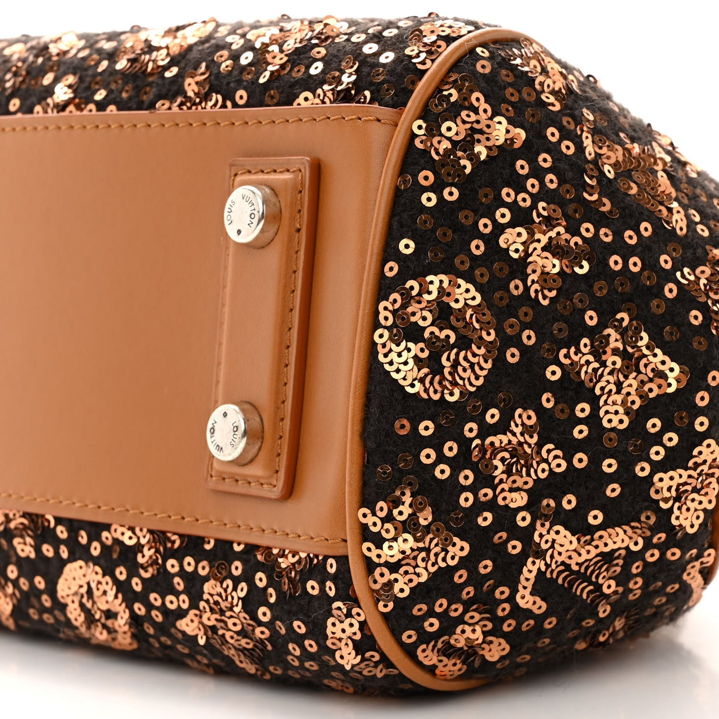 Sequin Monogram Sunshine Express Baby Gold
