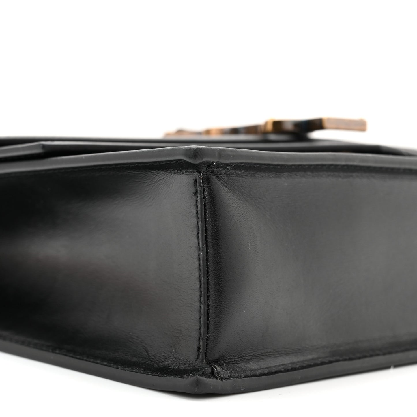 Smooth Calfskin Monogram Medium Sulpice Shoulder Bag Black
