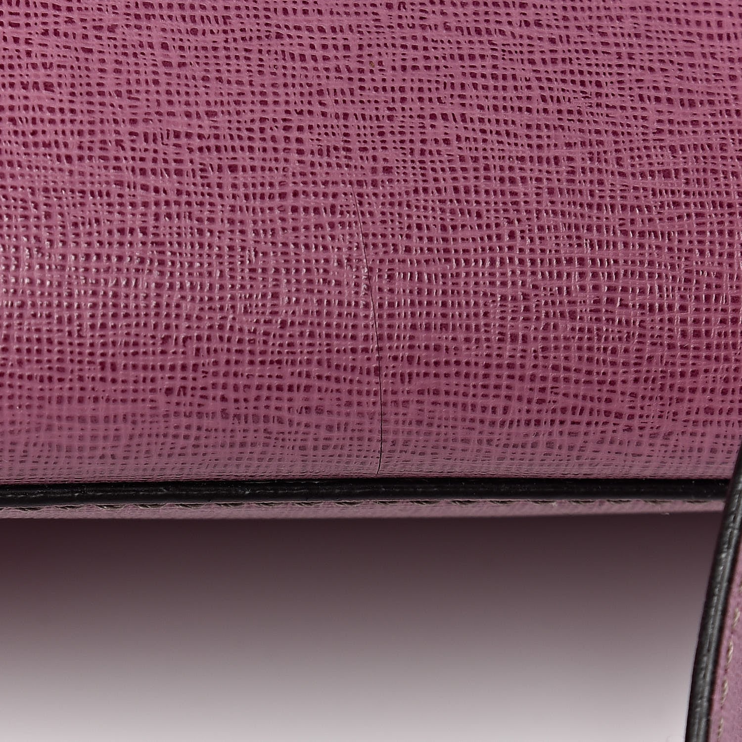 Fendi Vitello Elite Flamingo Petite 2Jours Tote Lilla Glicine 11 of 11