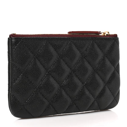 Chanel Caviar Quilted Small Cosmetic Case Black 3 of 7