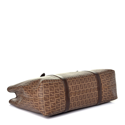 Fendi Zucchino Spalmati Vitello Tote Nocciola Castagna 4 of 11