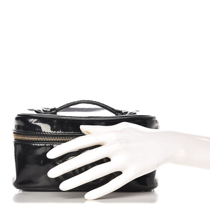 Chanel Patent Vanity Cosmetic Case Black 2 of 12