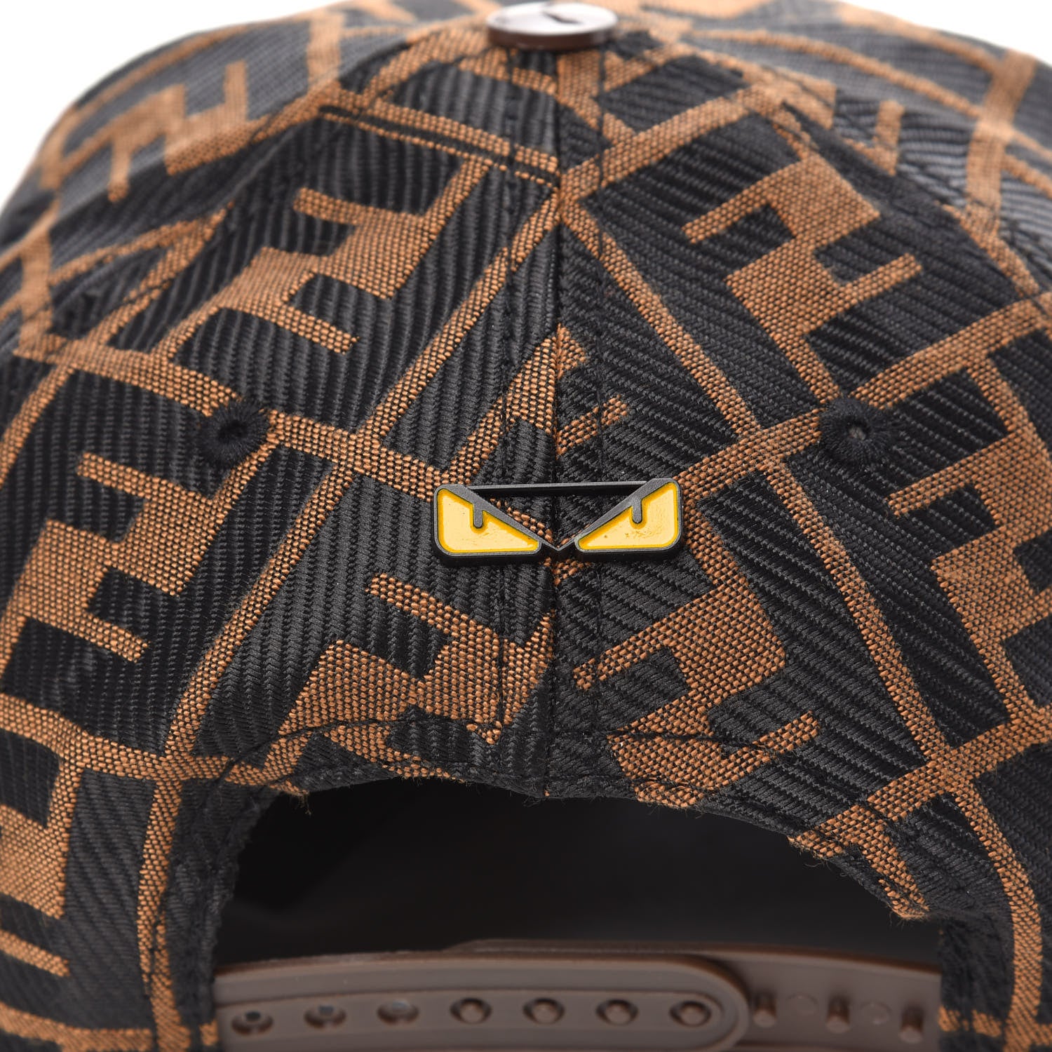 Fendi Canvas FF Baseball Hat Tobacco Black 4 of 8
