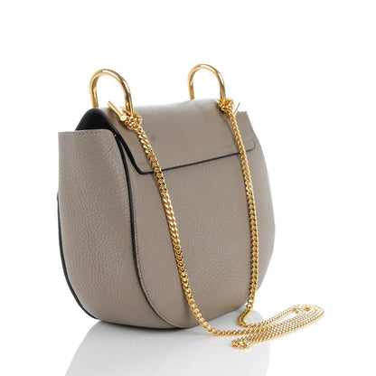 Chloe Grained Lambskin Drew Shoulder Bag Motty Grey 3 of 8