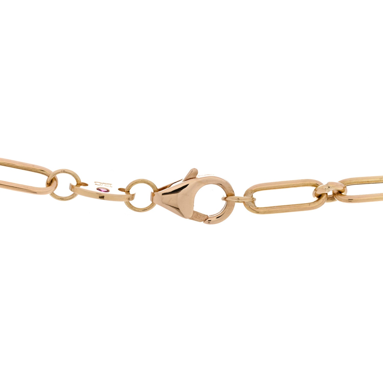 Roberto Coin 18K Yellow Gold Diamond Lock Love Pendant Necklace 5 of 5