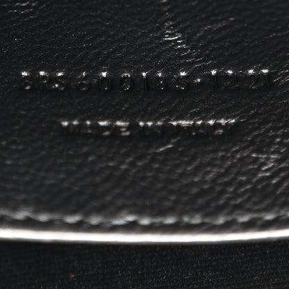 Saint Laurent Grain De Poudre Textured Mixed Matelasse Triquilt Medium Monogram Monochrome Satchel Black 6 of 9