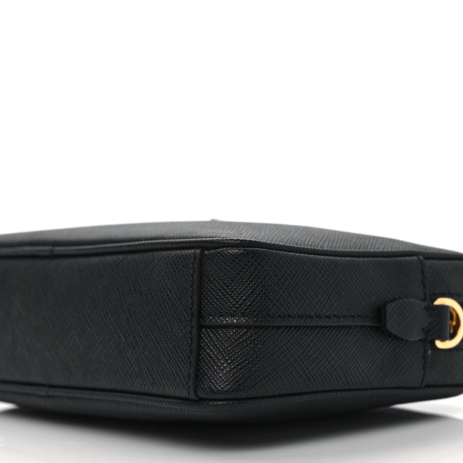 Prada Saffiano Mini Monochrome Camera Crossbody Bag Black 7 of 7