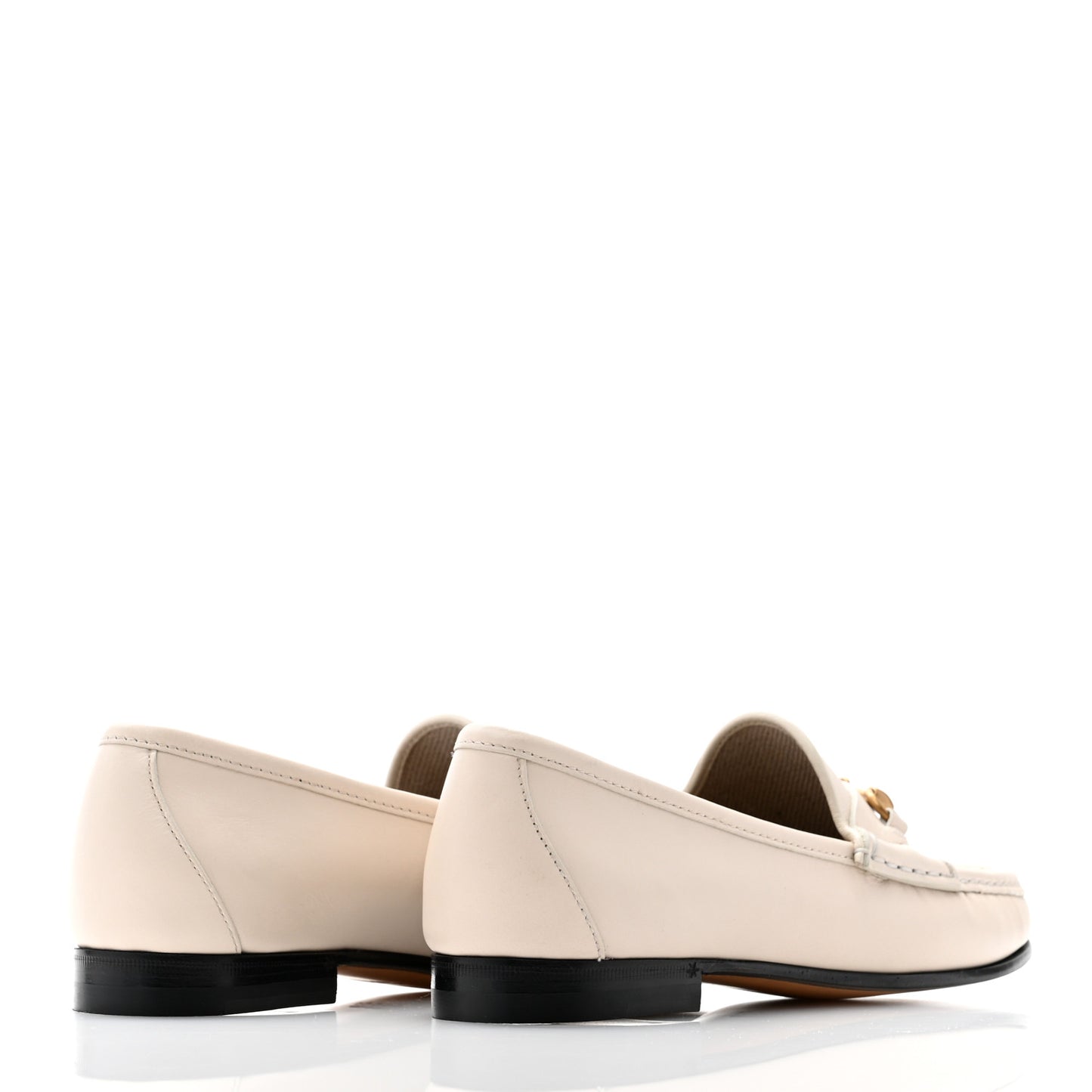 Lambskin Womens Brixton Horsebit Loafers 36 Mystic White