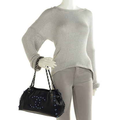 Chanel Lambskin Pearl Obsession Tote Navy 2 of 7