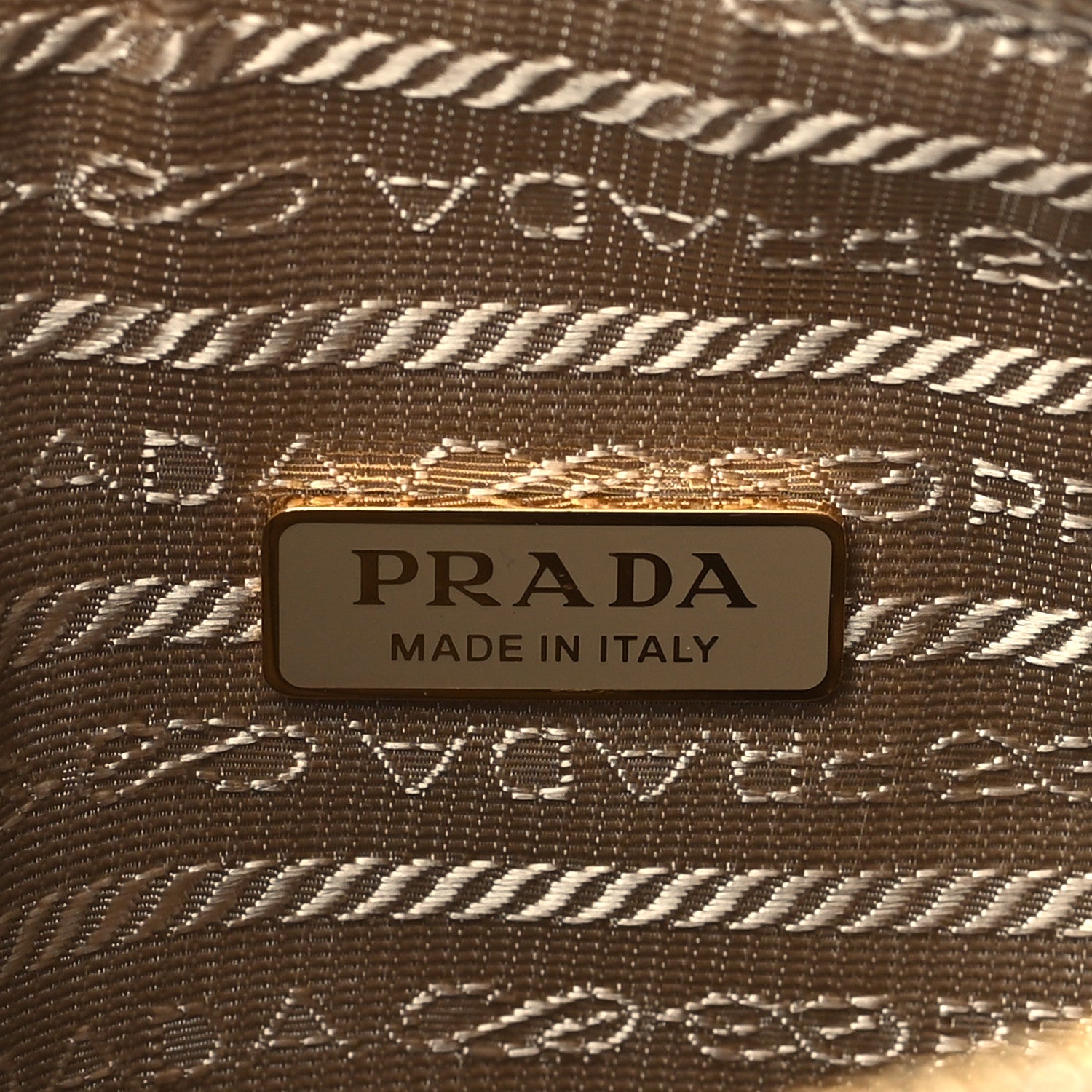 Prada Saffiano Lux Triangle Shoulder Bag Platino 7 of 9
