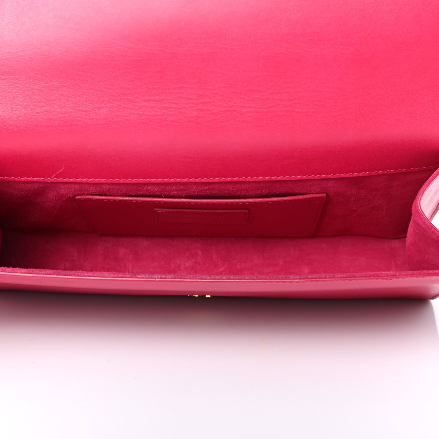 Saint Laurent Calfskin Classic Monogram Cassandre Clutch Lipstick Fuchsia 5 of 8