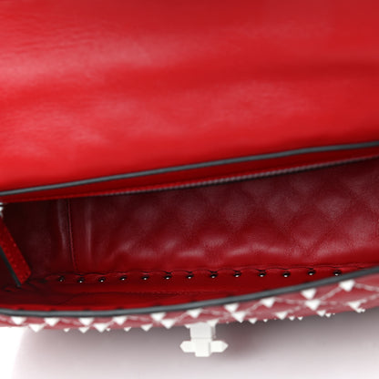 Valentino Garavani Lambskin Large Free Rockstud Spike Shoulder Bag Rosso Valentino 4 of 5