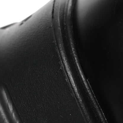 Prada Spazzolato Rois Re-Nylon Metal Triangle Logo Monolith Pouch Pocket 55mm Tall Combat Boots 39 Black 13 of 14