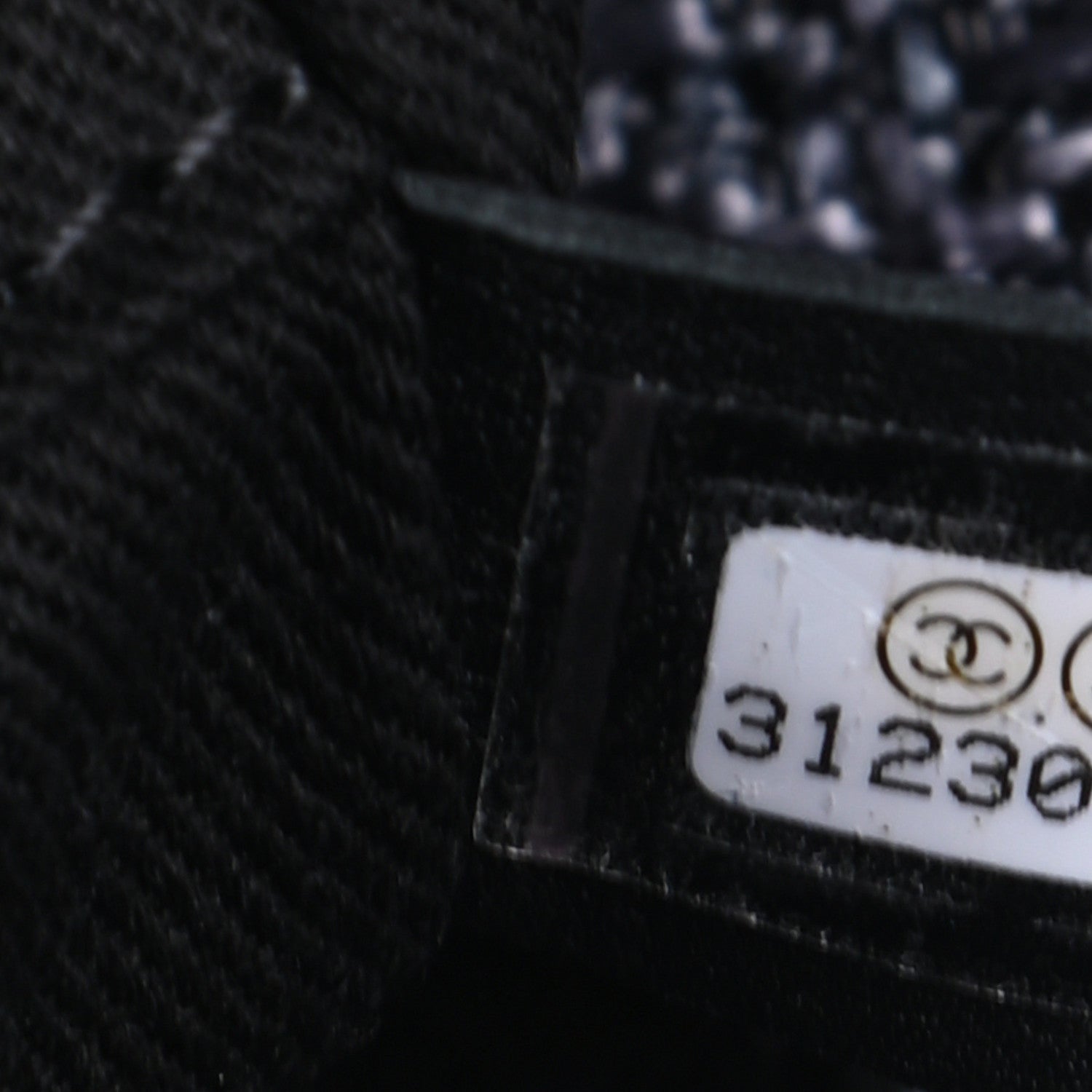 Chanel Lurex Boucle Small Deauville Tote Black 6 of 6