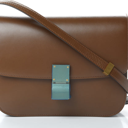 Celine Box Calfskin Medium Classic Box Flap Bag Camel 8 of 15