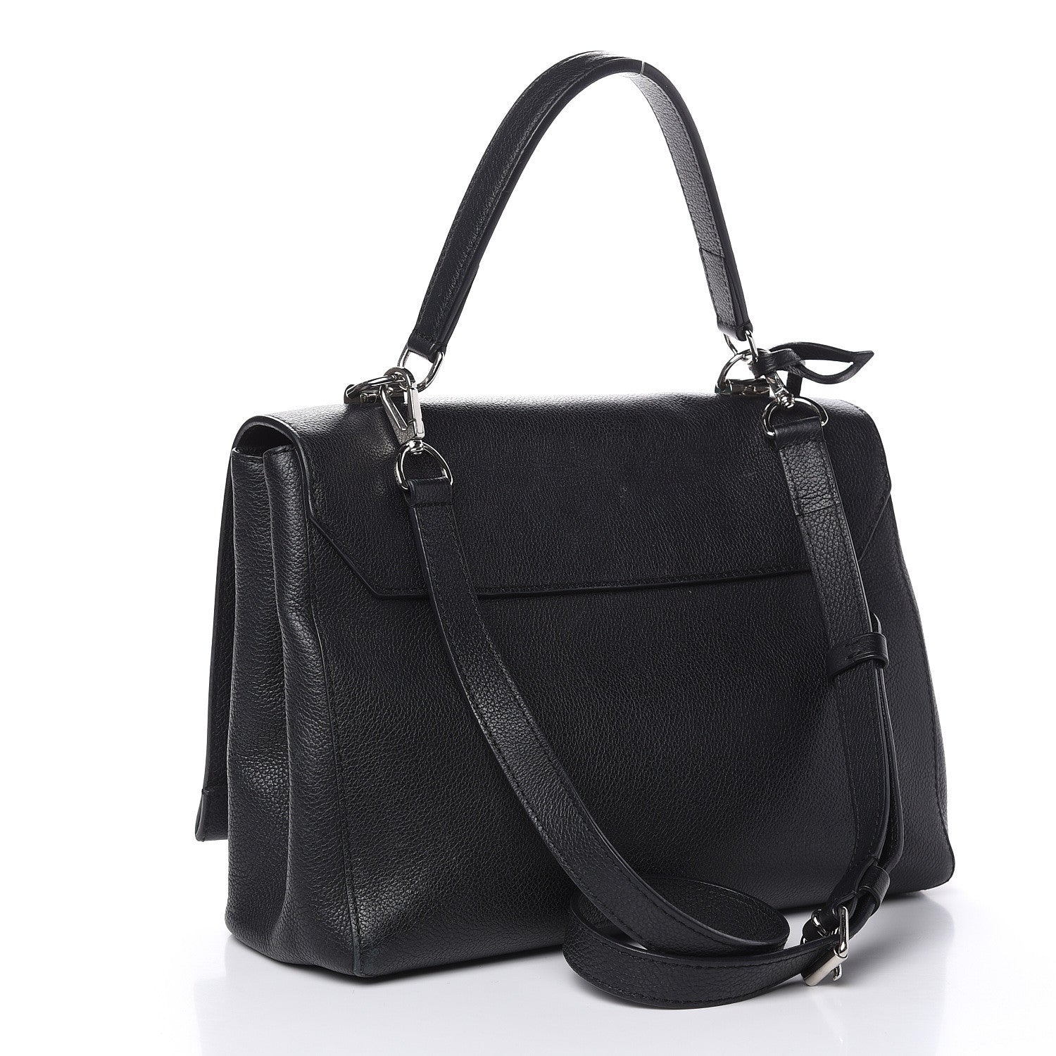 Louis Vuitton Soft Calfskin Lockme II Top Handle Black 3 of 17