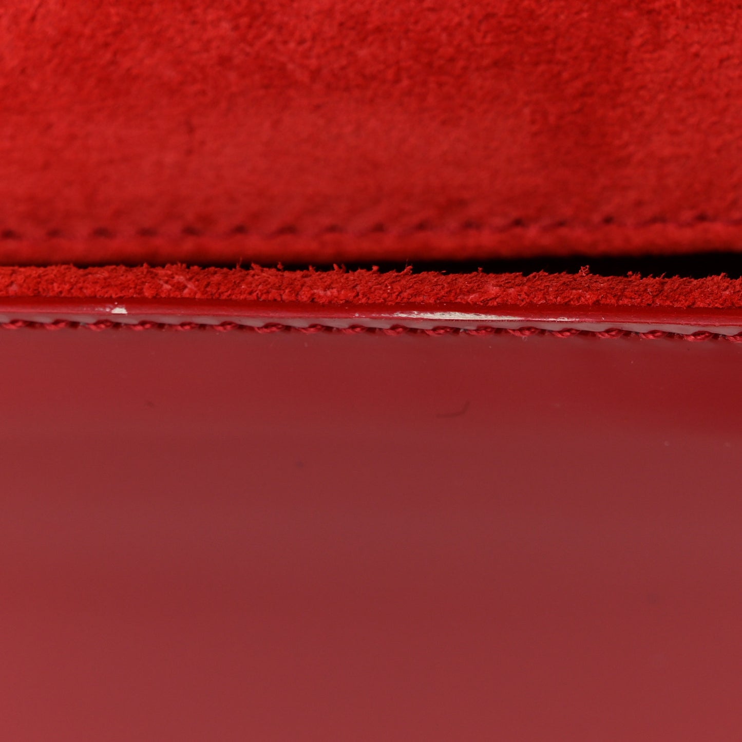 Patent Monogram Large Belle De Jour Clutch Red