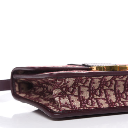 Christian Dior Oblique 30 Montaigne Flap Bag Burgundy 8 of 10