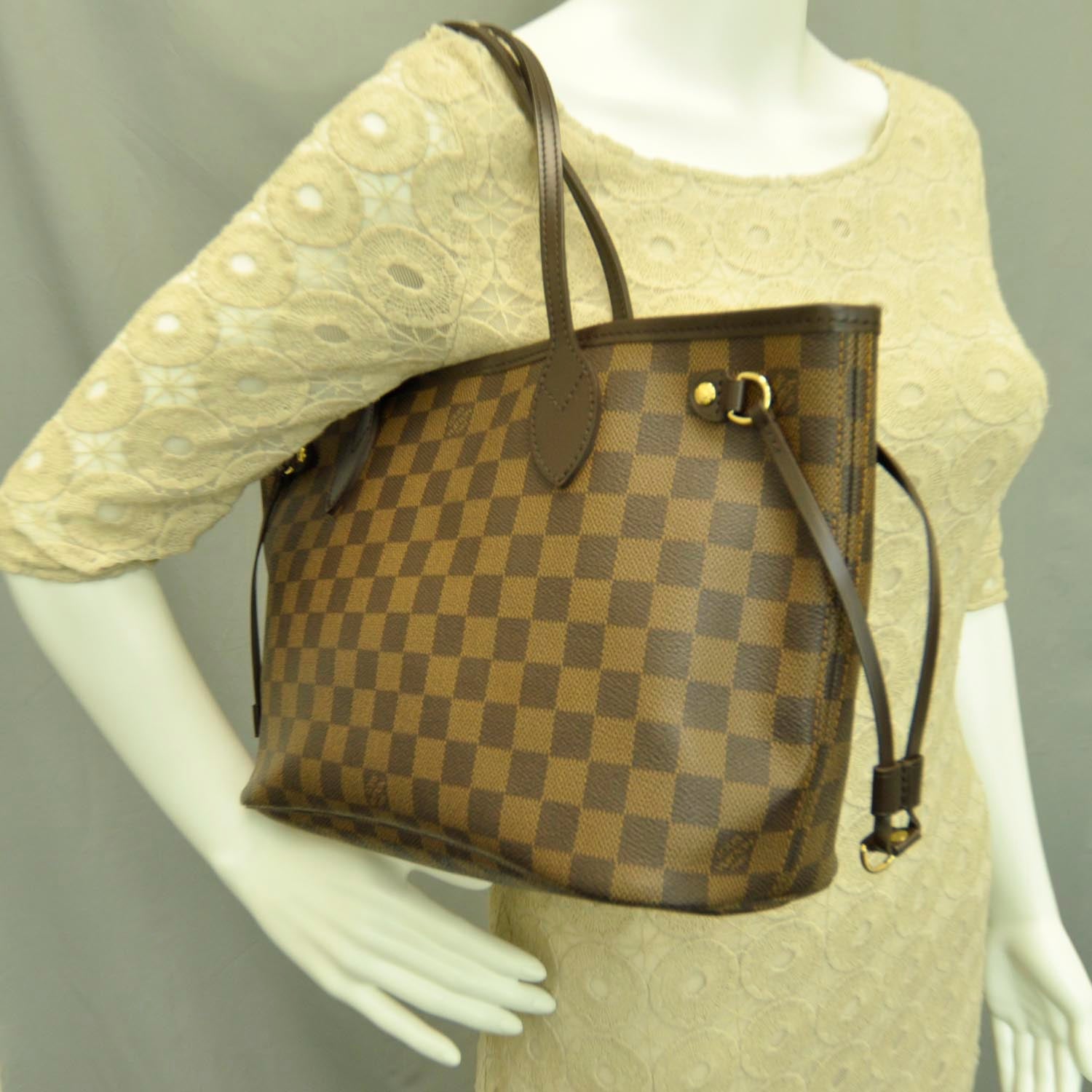 Louis Vuitton Damier Ebene Neverfull PM 2 of 10