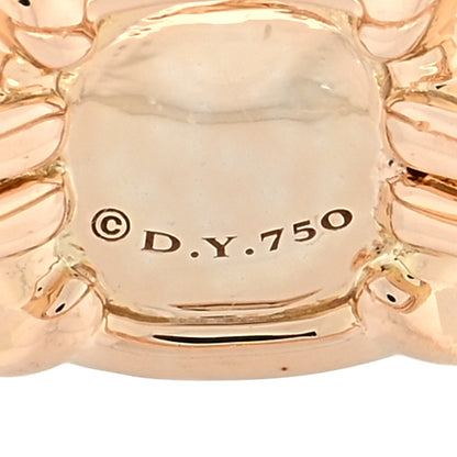 David Yurman 18K Rose Gold Diamond Morganite 9mm Chatelaine Ring 50 5.5 4 of 4