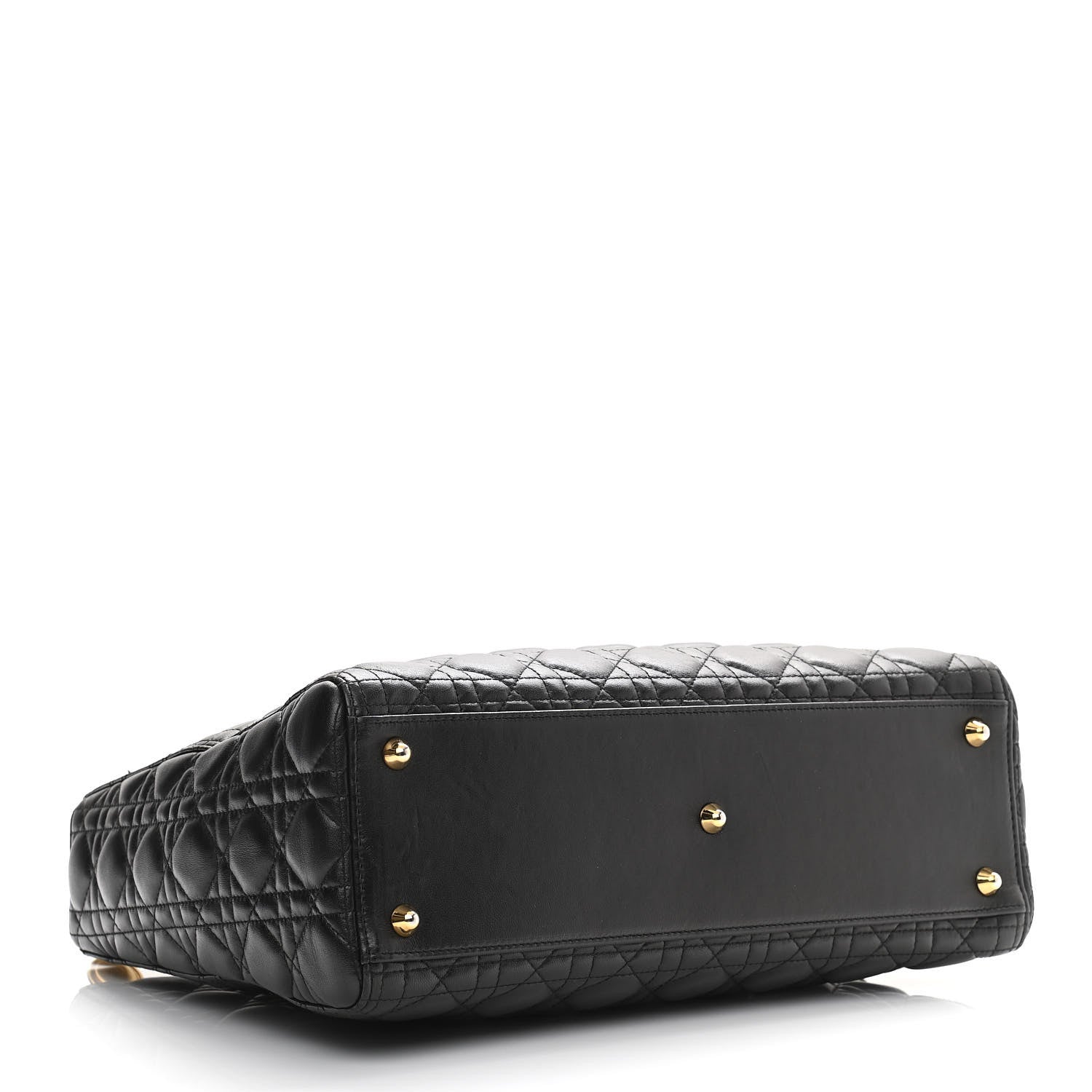 Christian Dior Lambskin Cannage Large Lady Dior Black 4 of 10