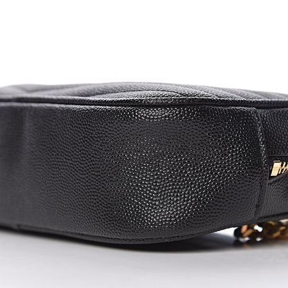 Saint Laurent Grain De Poudre Matelasse Monogram Mini Lou Camera Bag Black 11 of 13
