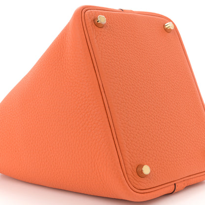 Hermes Taurillon Clemence Picotin Lock 18 PM Orange 9 of 12