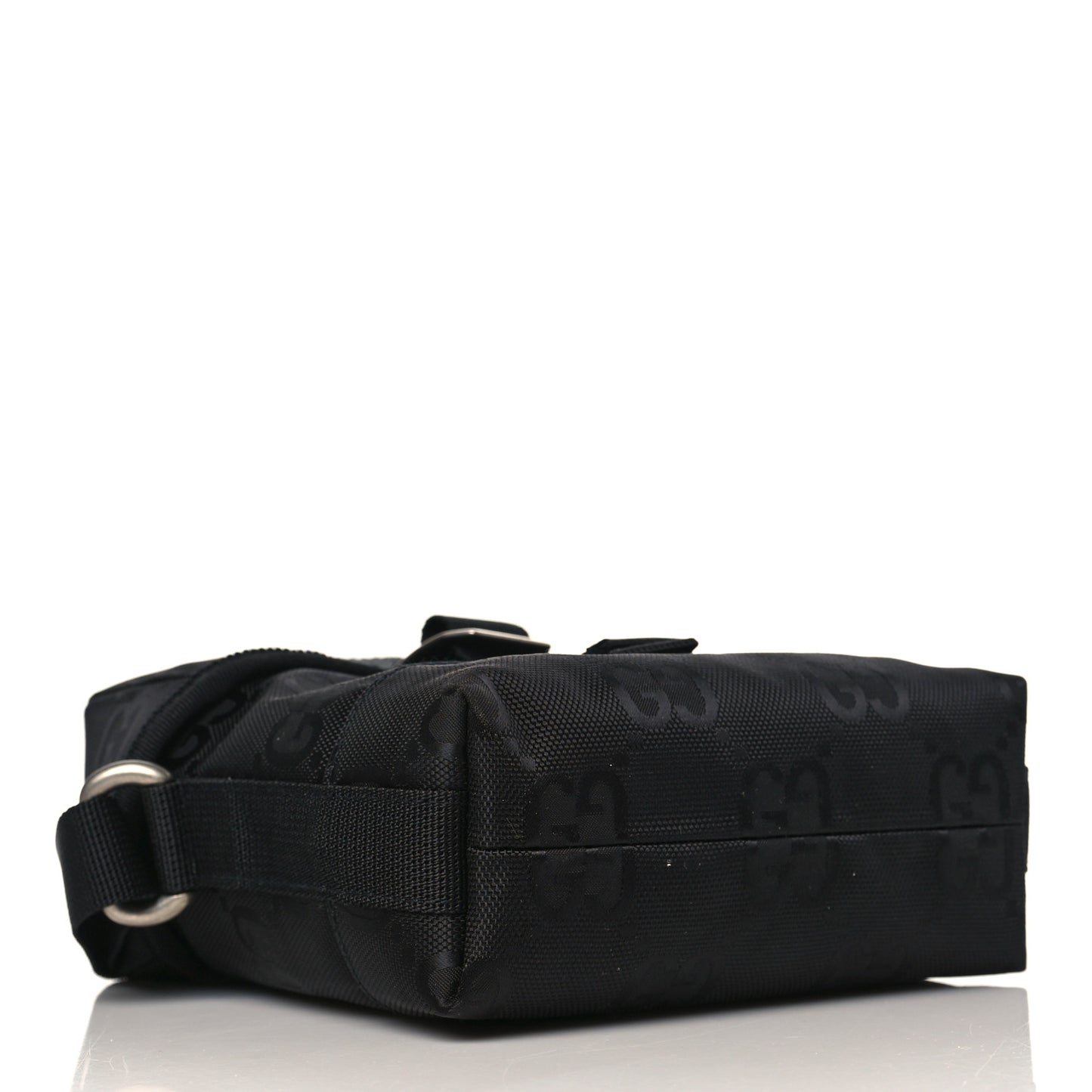 Econyl Nylon Monogram Off The Grid Messenger Bag Black