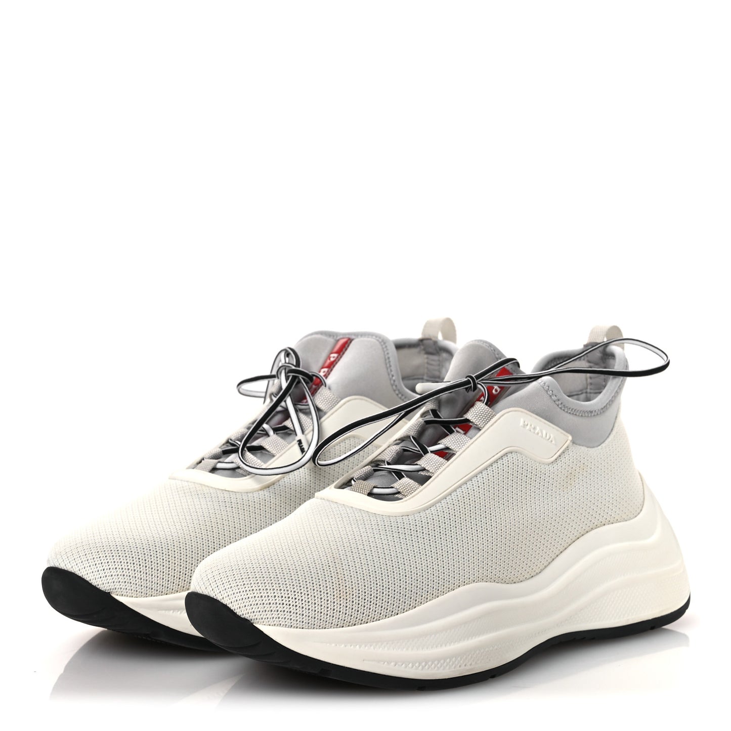 Mesh Neoprene America's Cup 45mm Womens Sneakers 37.5 White Alluminio