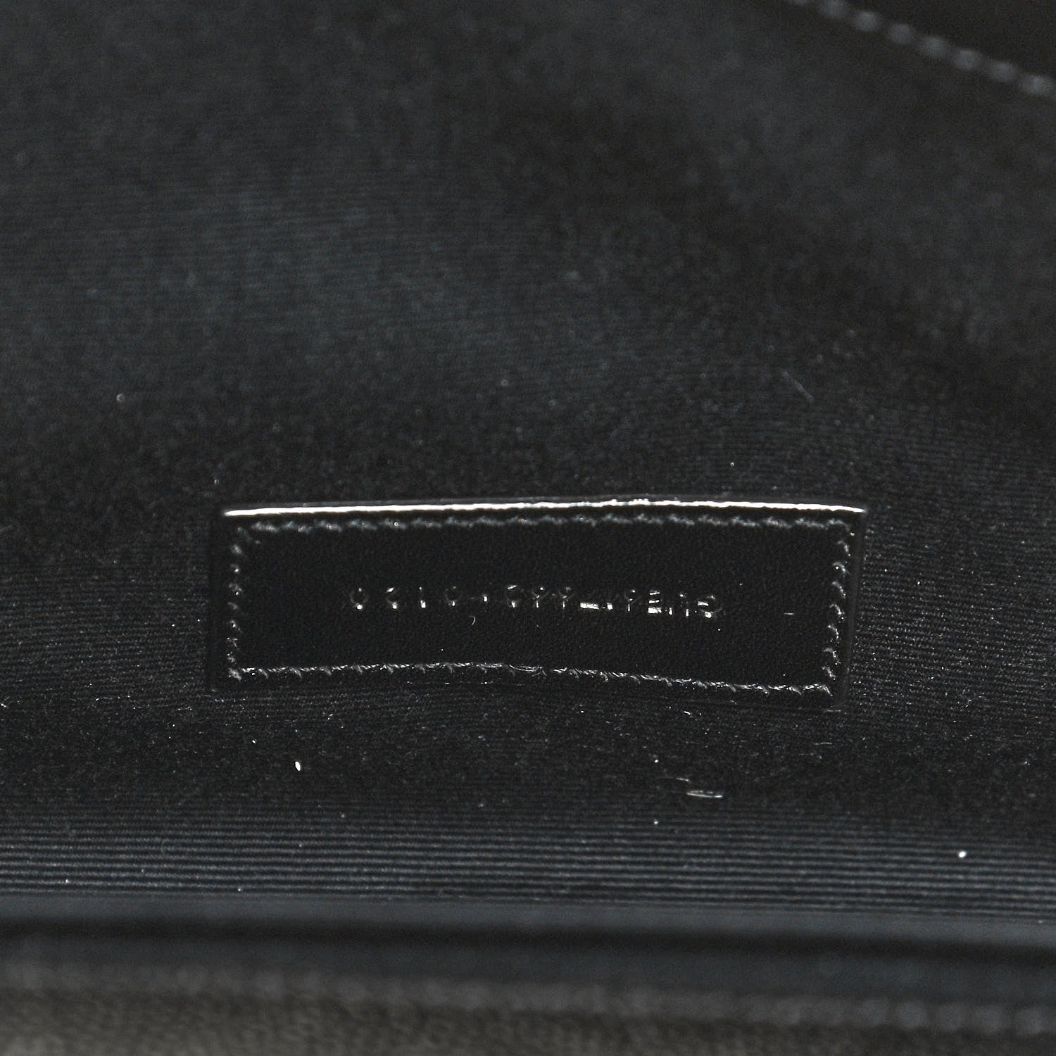 Saint Laurent Grain De Poudre Matelasse Chevron Monogram Envelope Clutch Black 7 of 10