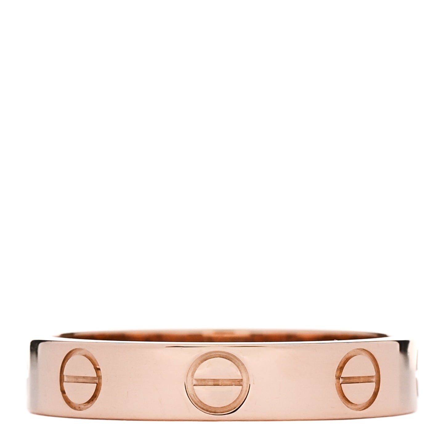 18K Pink Gold 3.5mm LOVE Wedding Band Ring 51 5.75