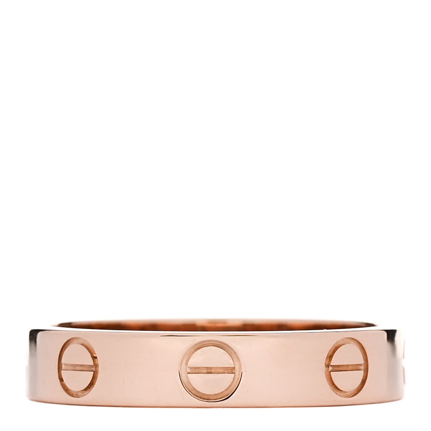 Cartier 18K Pink Gold 3.5mm LOVE Wedding Band Ring 51 5.75 3 of 5
