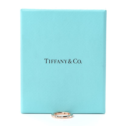 Tiffany 18K Rose Gold Diamond Bezet Band Ring 47 4 5 of 5