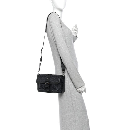 Christian Dior Coated Canvas CD Diamond Hit The Road Bag Black 2 of 10