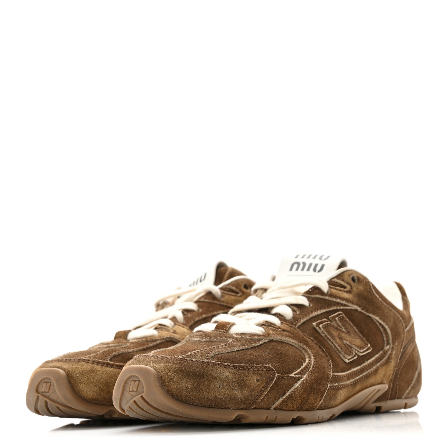 Miu Miu X NEW BALANCE Suede 530 SL Sneakers 37.5 Cinnamon 1808045