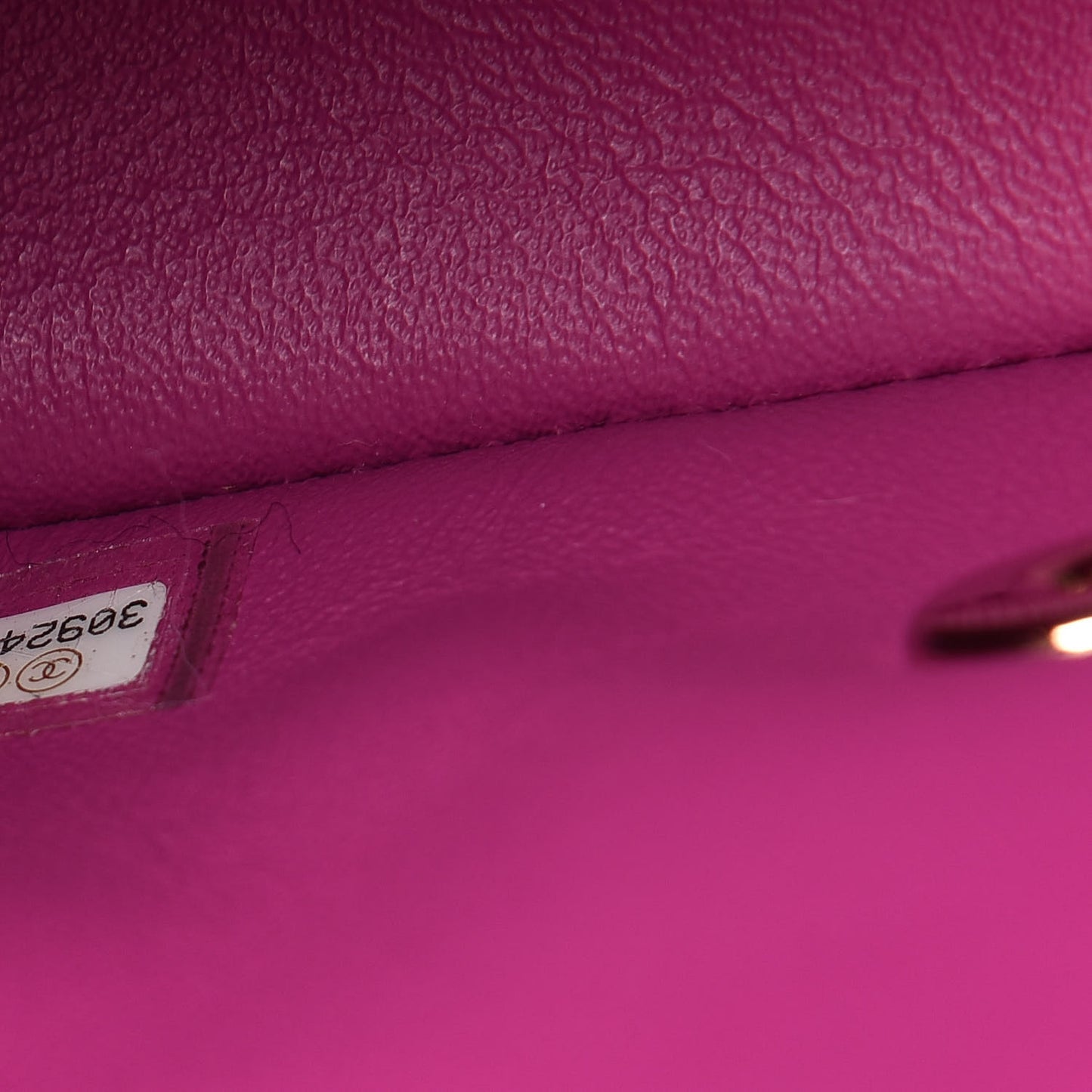 Lambskin Quilted Mini Square Flap Purple